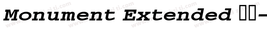 Monument Extended 作者字体转换